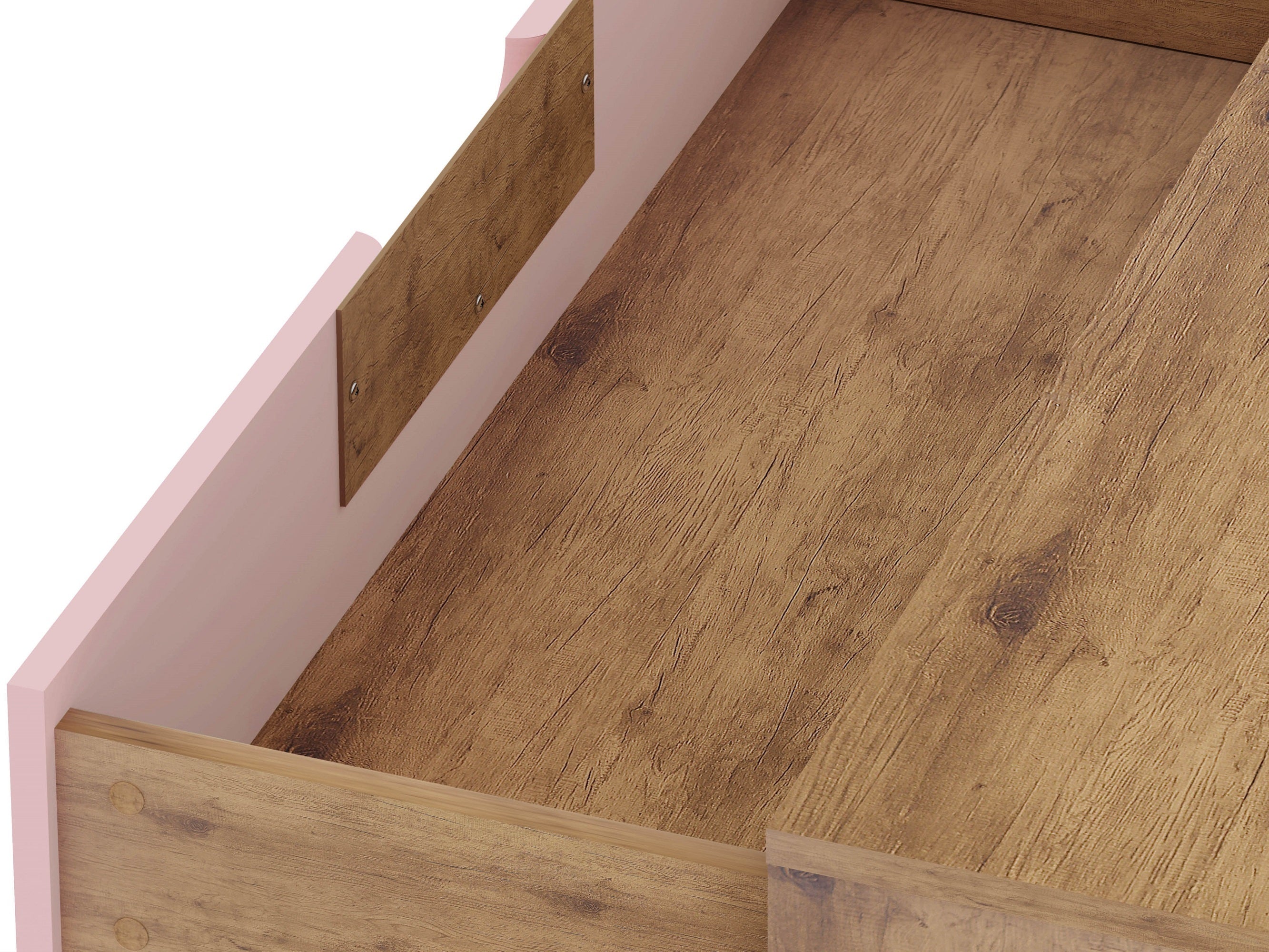 Rockefeller Rose Pink Dresser | Modern Nature Wood & Pink Bedroom Chest | MidinMod