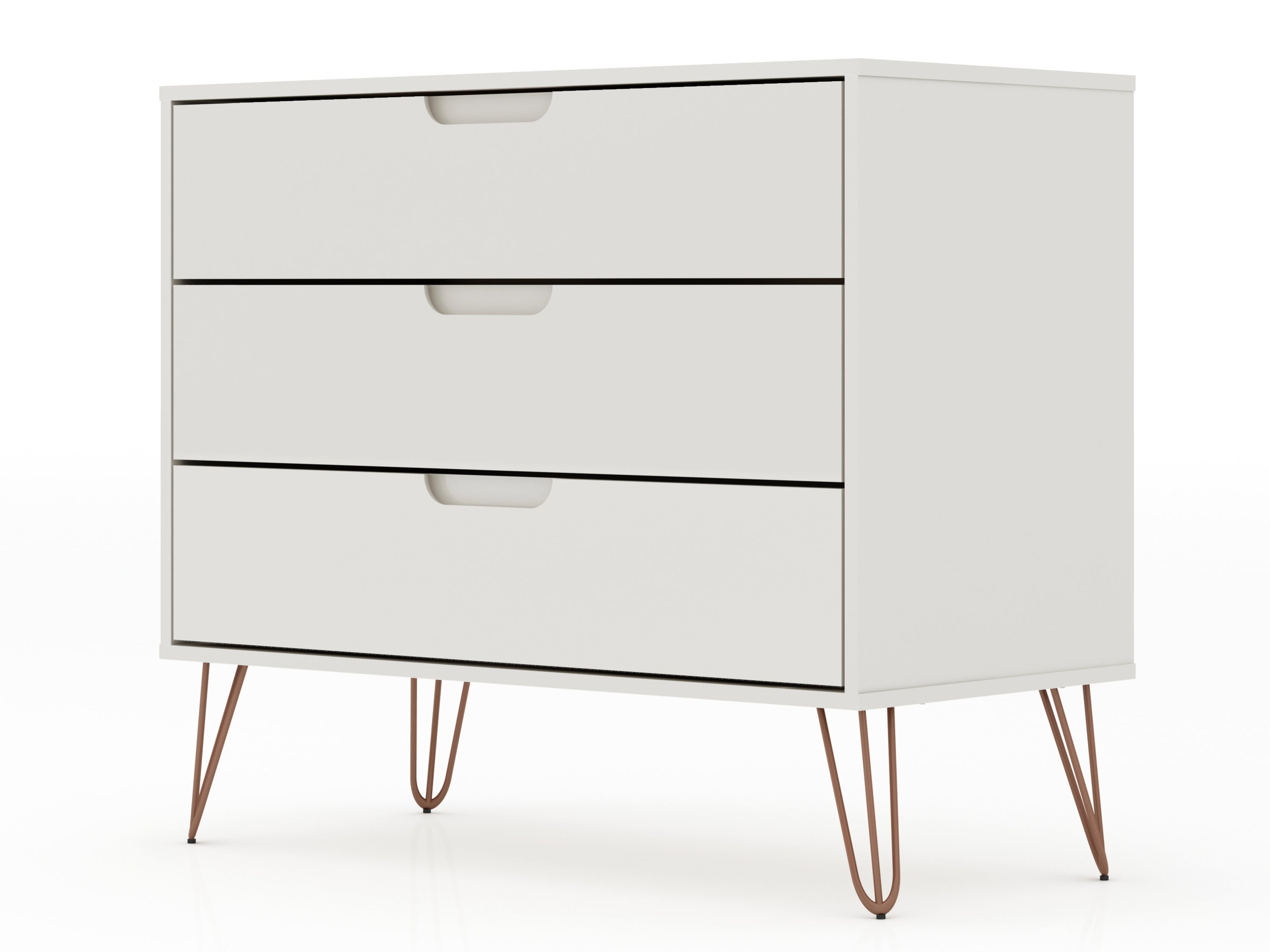 Rockefeller White Dresser | Modern Bedroom Chest & Practical Storage Solution | MidinMod