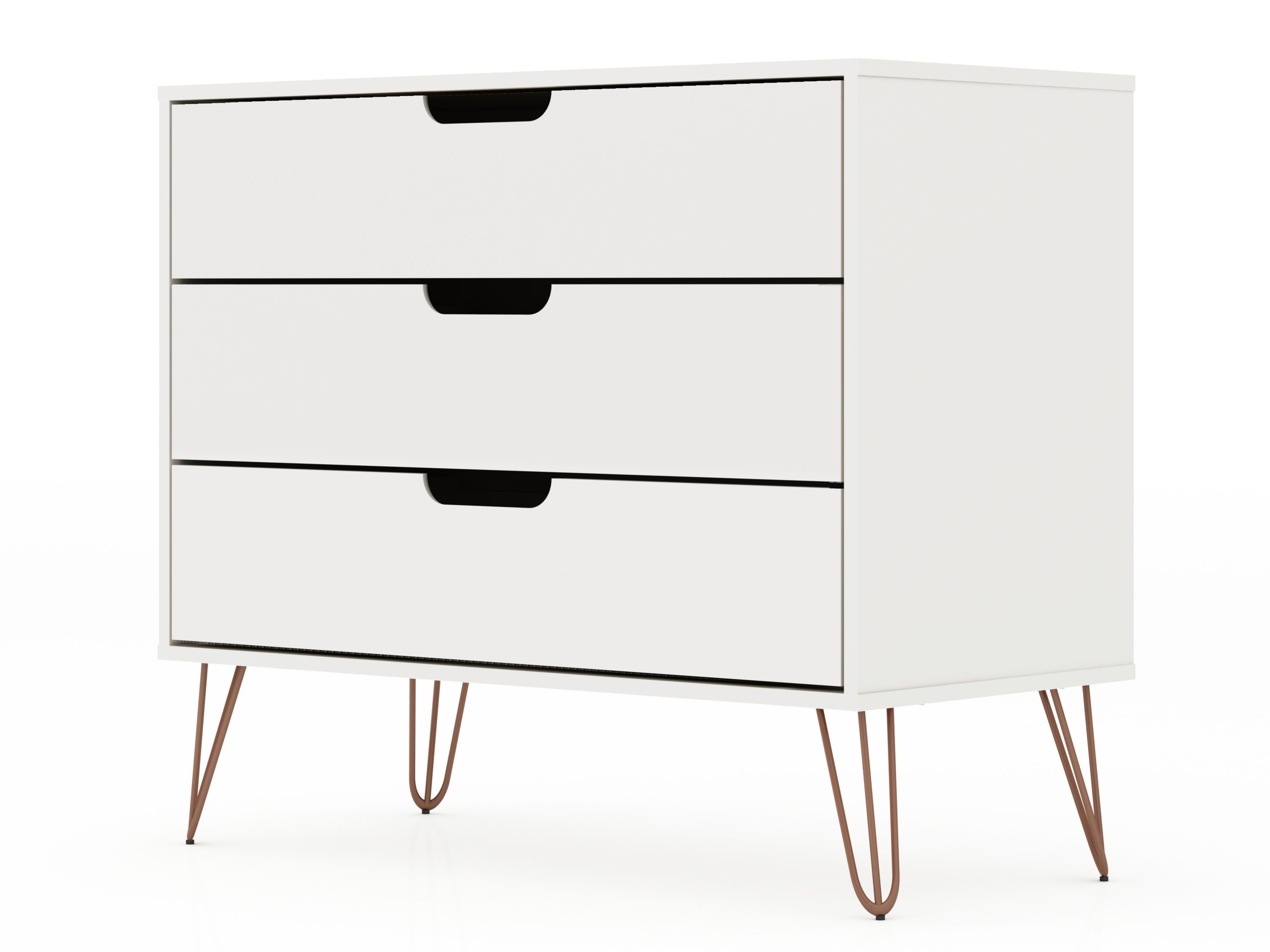 Rockefeller White Dresser | Modern Bedroom Chest & Minimalist Storage Solution | MidinMod