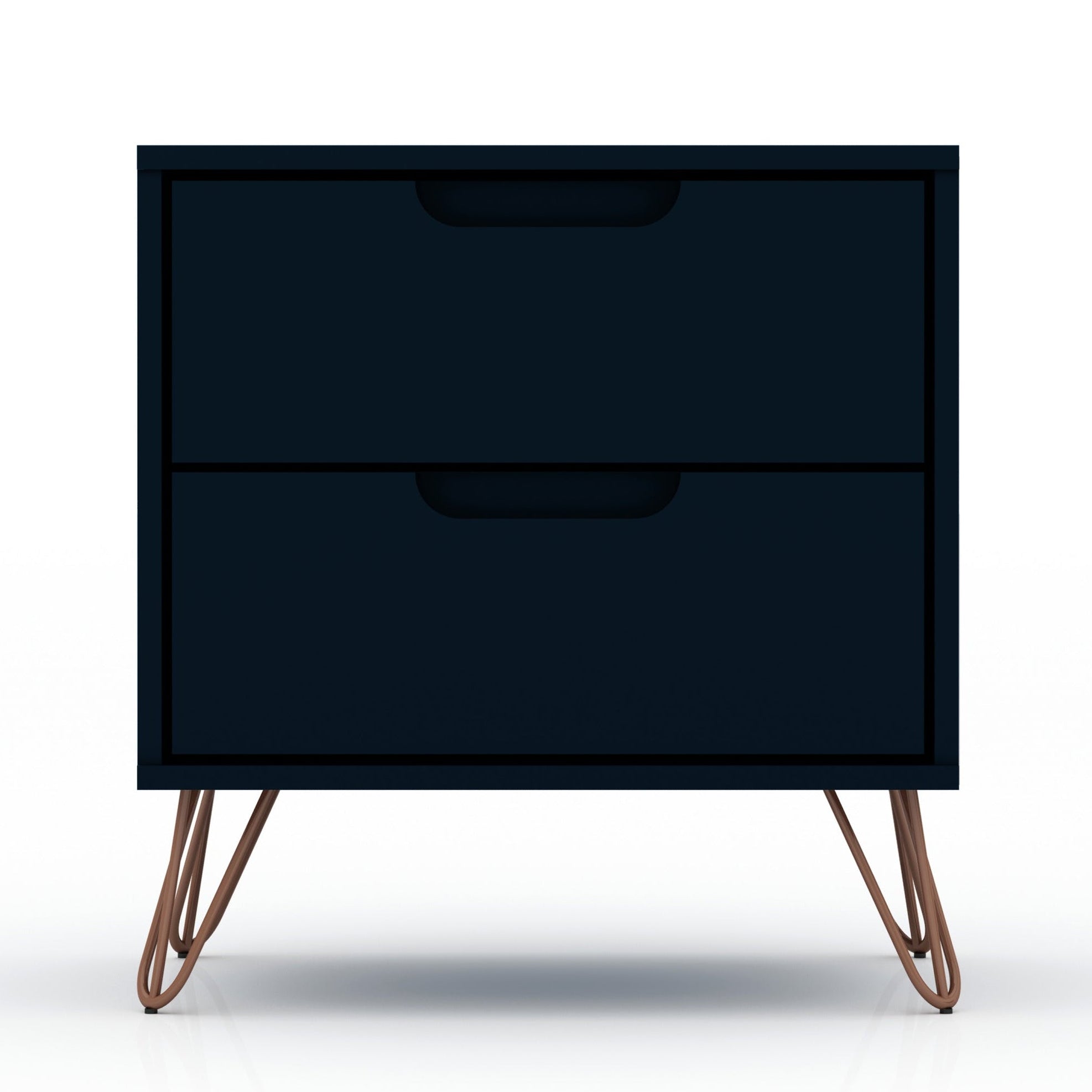 Rockefeller 2.0 Black Nightstand | Modern Bedside Storage Table | MidinMod