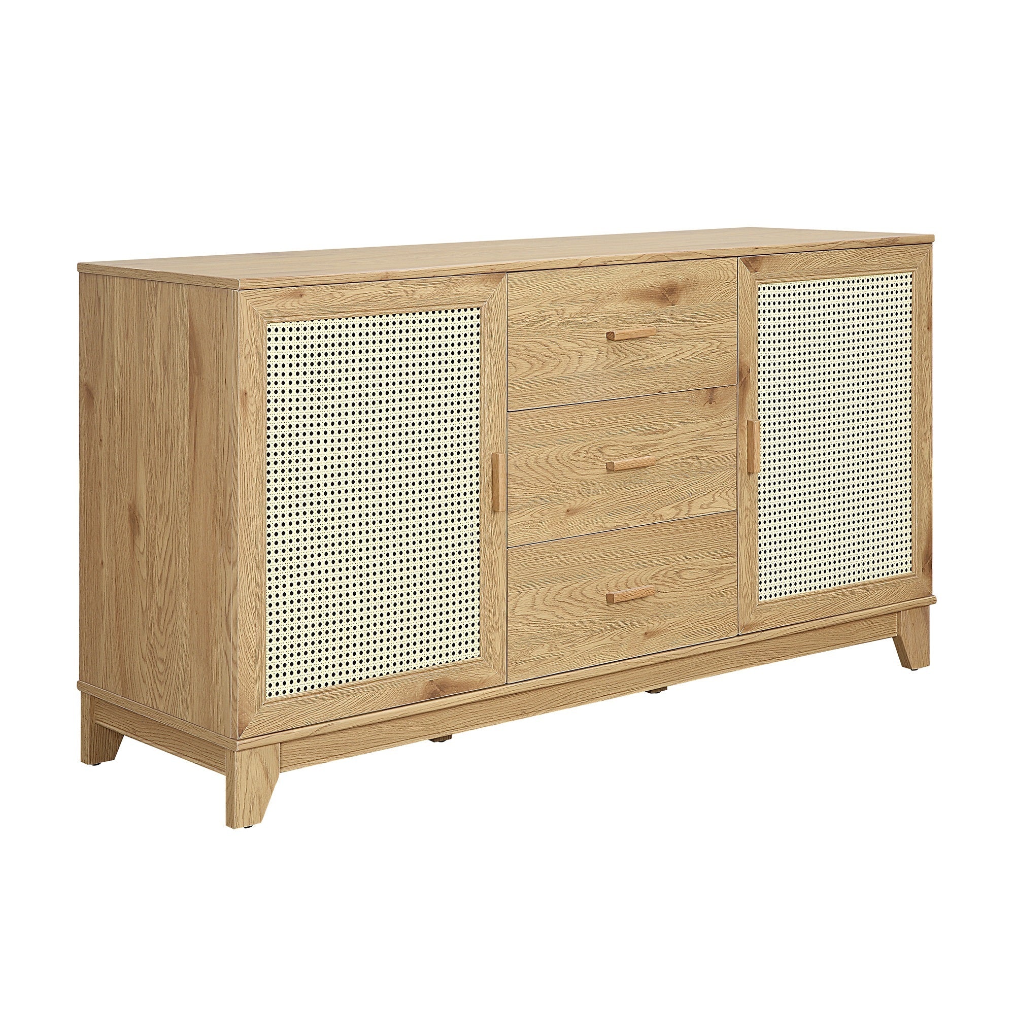 Sheridan Modern Nature Solid Wood Sideboard Cabinet | Dining & Living Storage | MidinMod