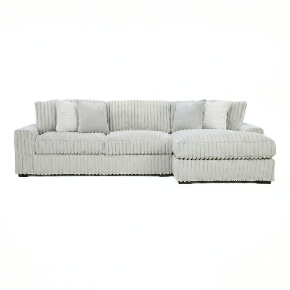 Stupendous 2-Piece Sectional with Right Chaise