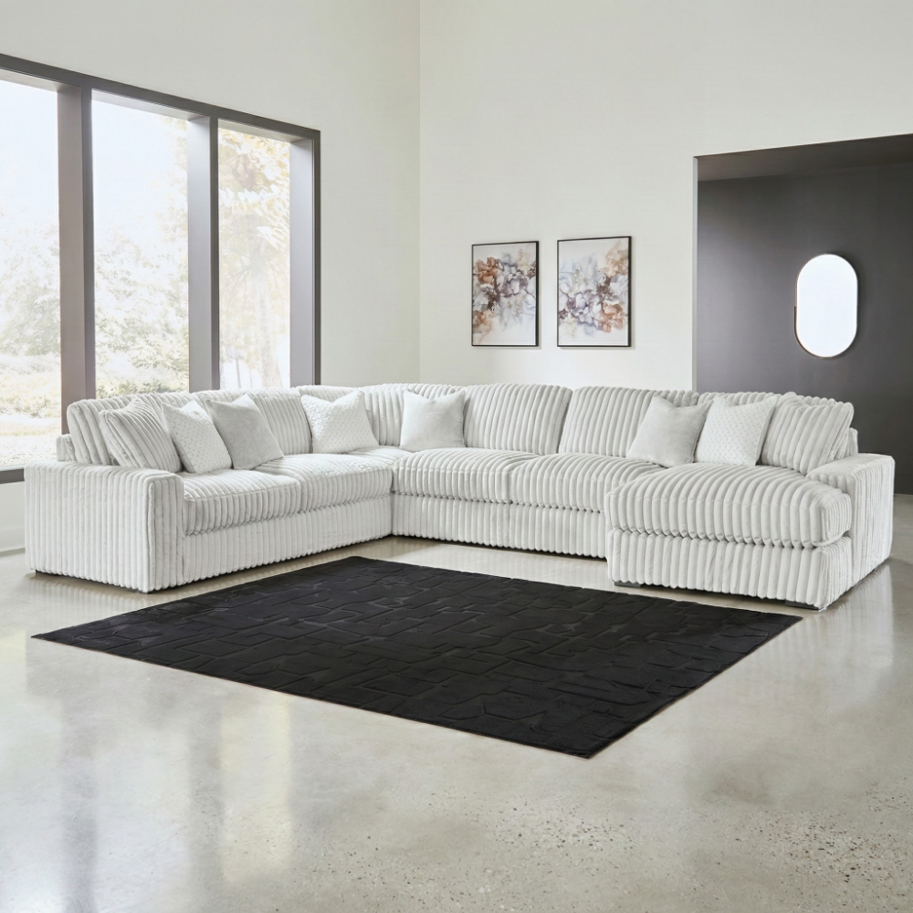 Stupendous 5-Piece Sectional with Right Chaise