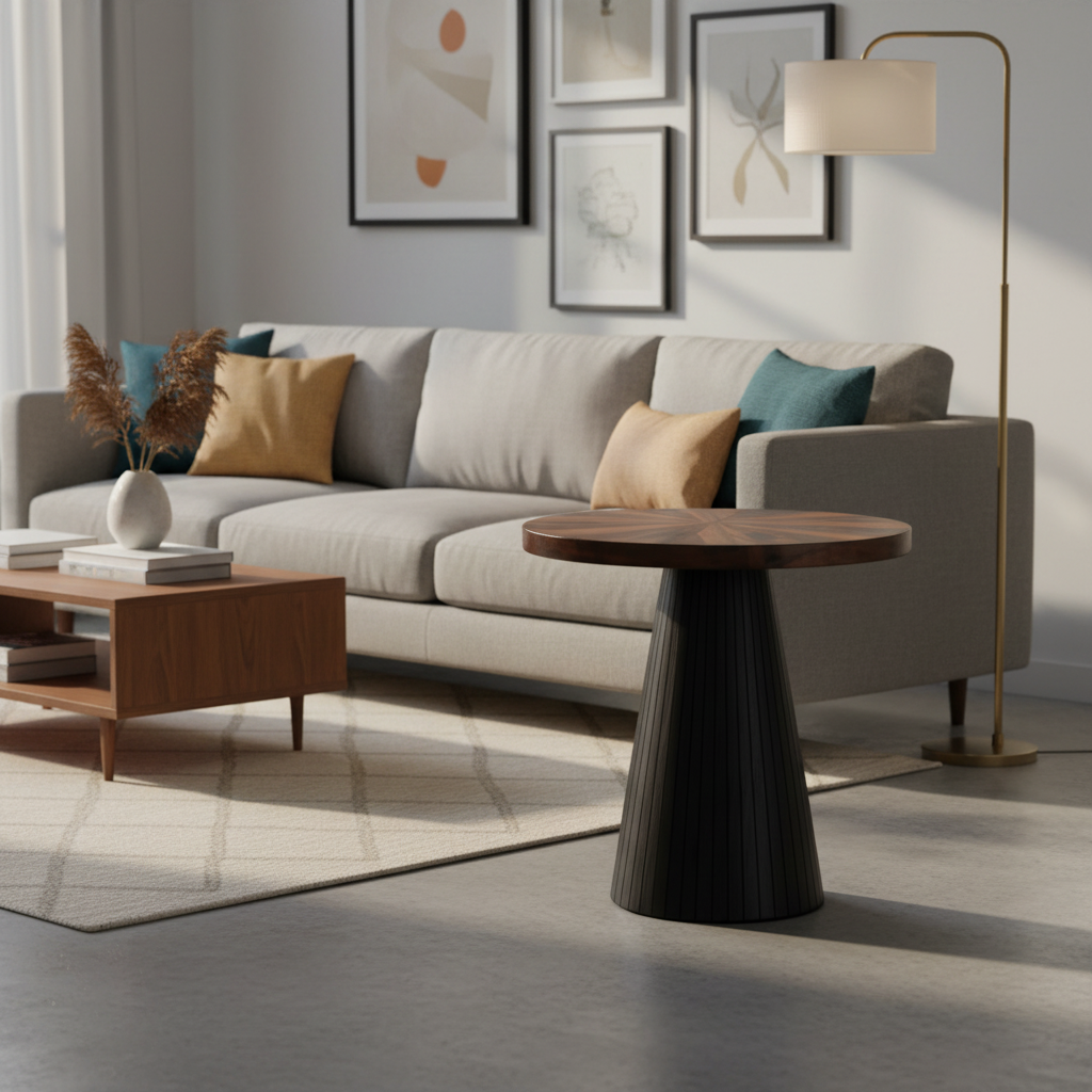 Surdal Black End Table