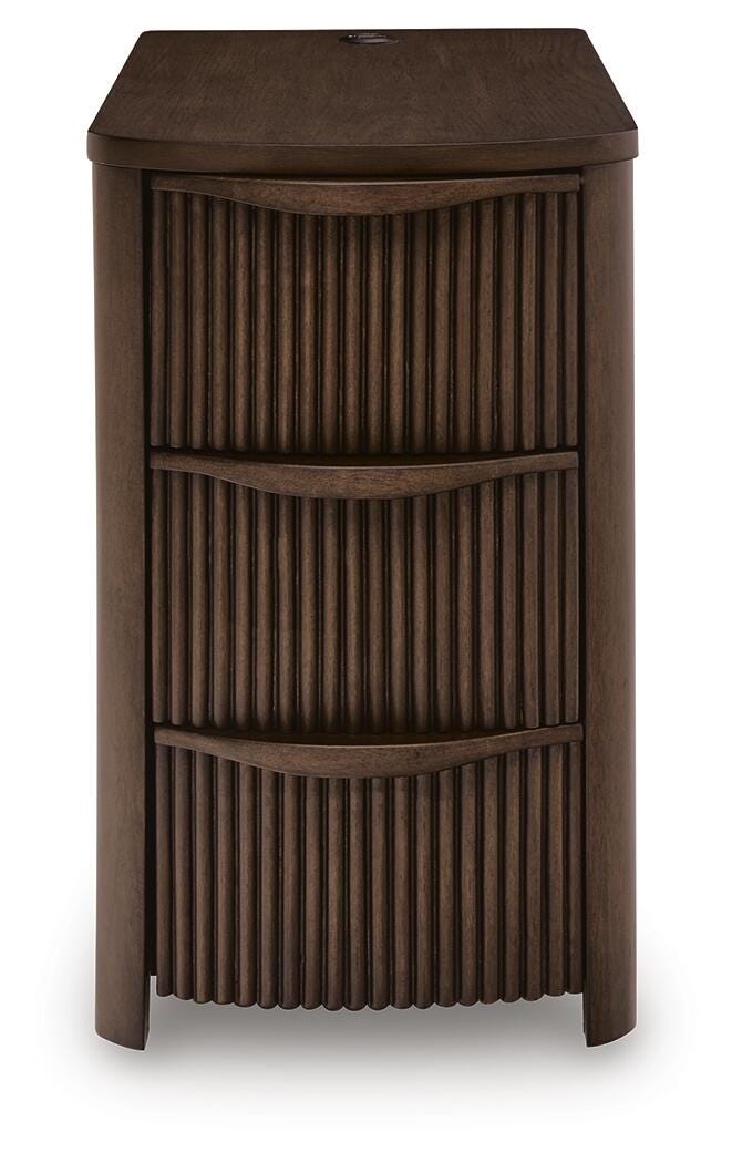 Camdill Chairside End Table - Dark Brown
