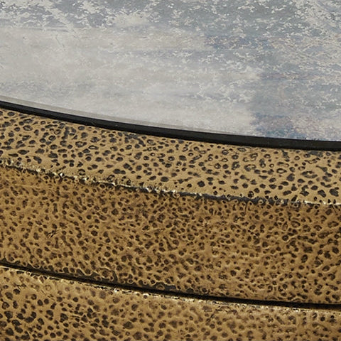 Korajane Oval Cocktail Table - Gold