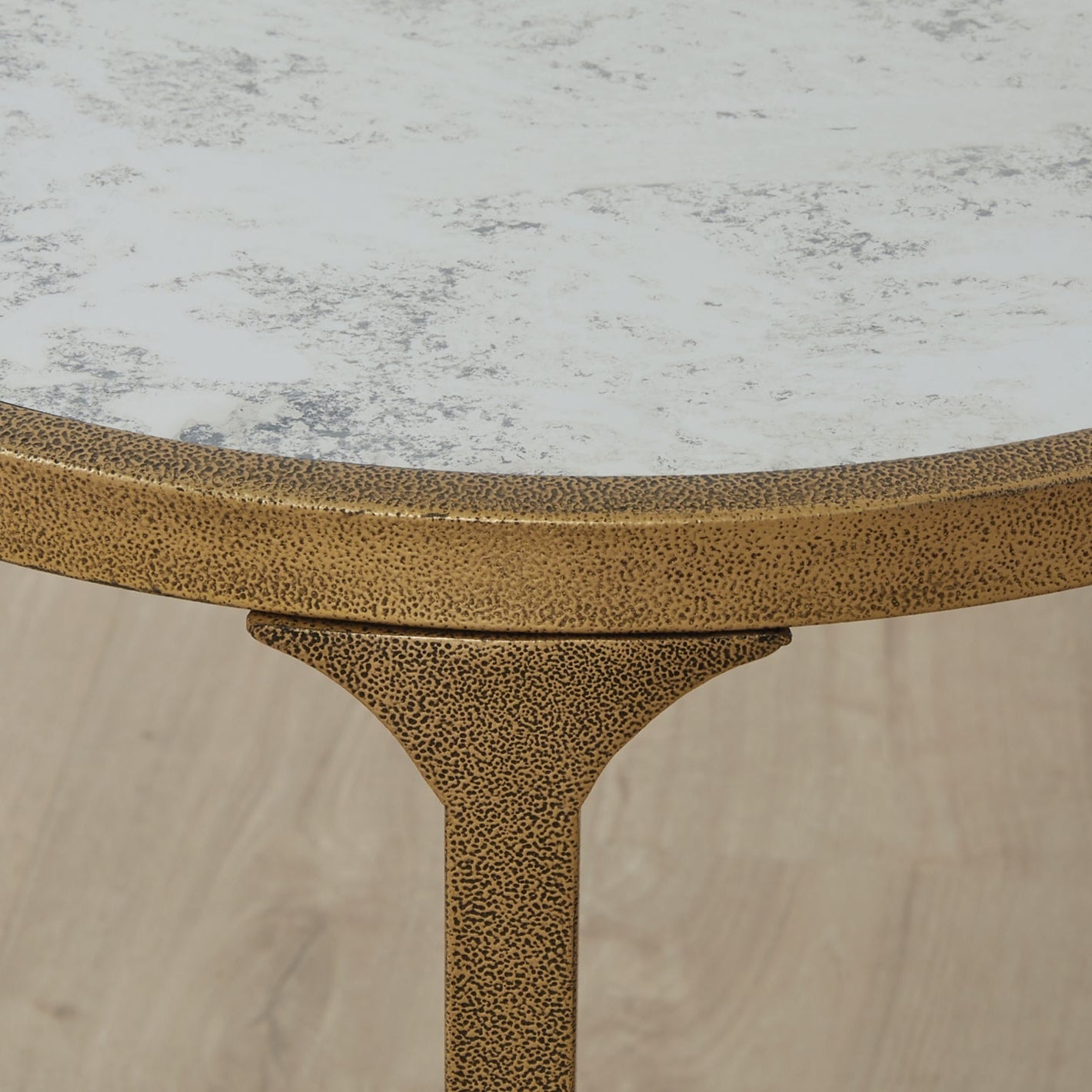 Korajane Round End Table - Gold