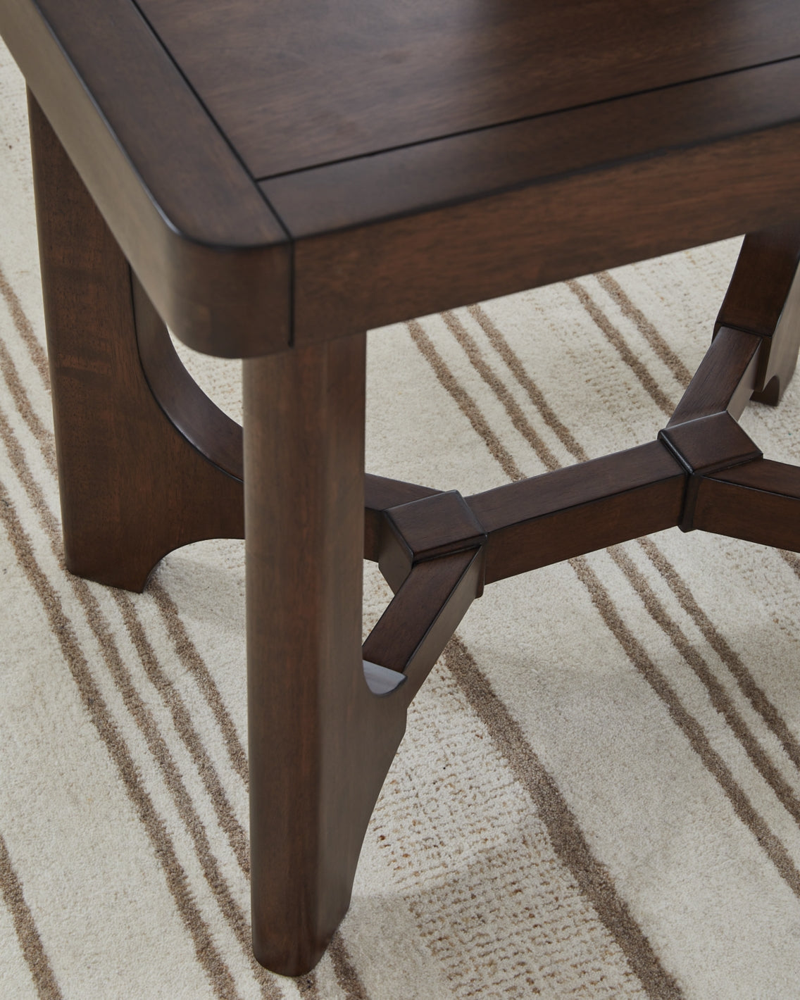 Korestone Rectangular End Table - Brown