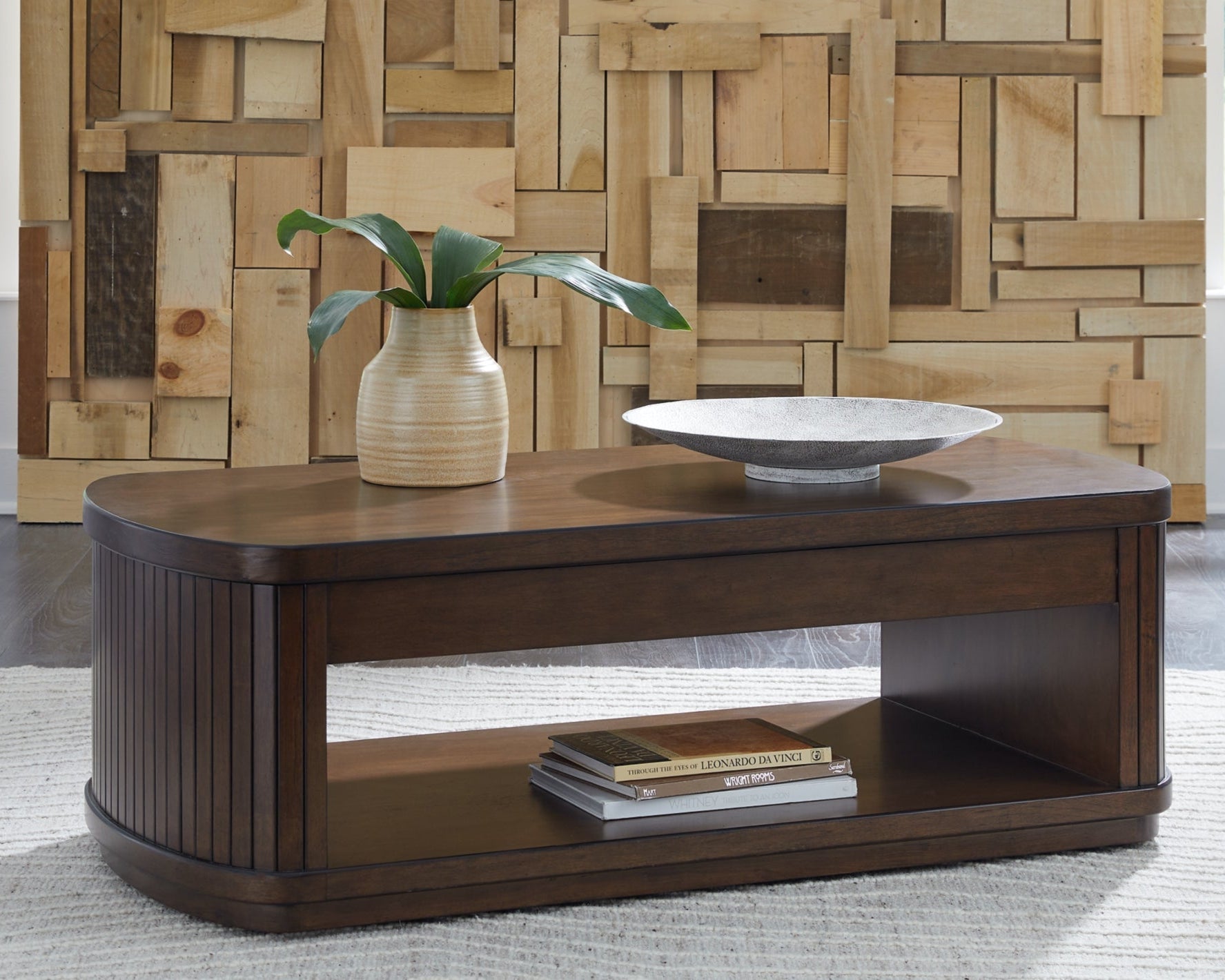 Korestone Lift Top Cocktail Table - Brown