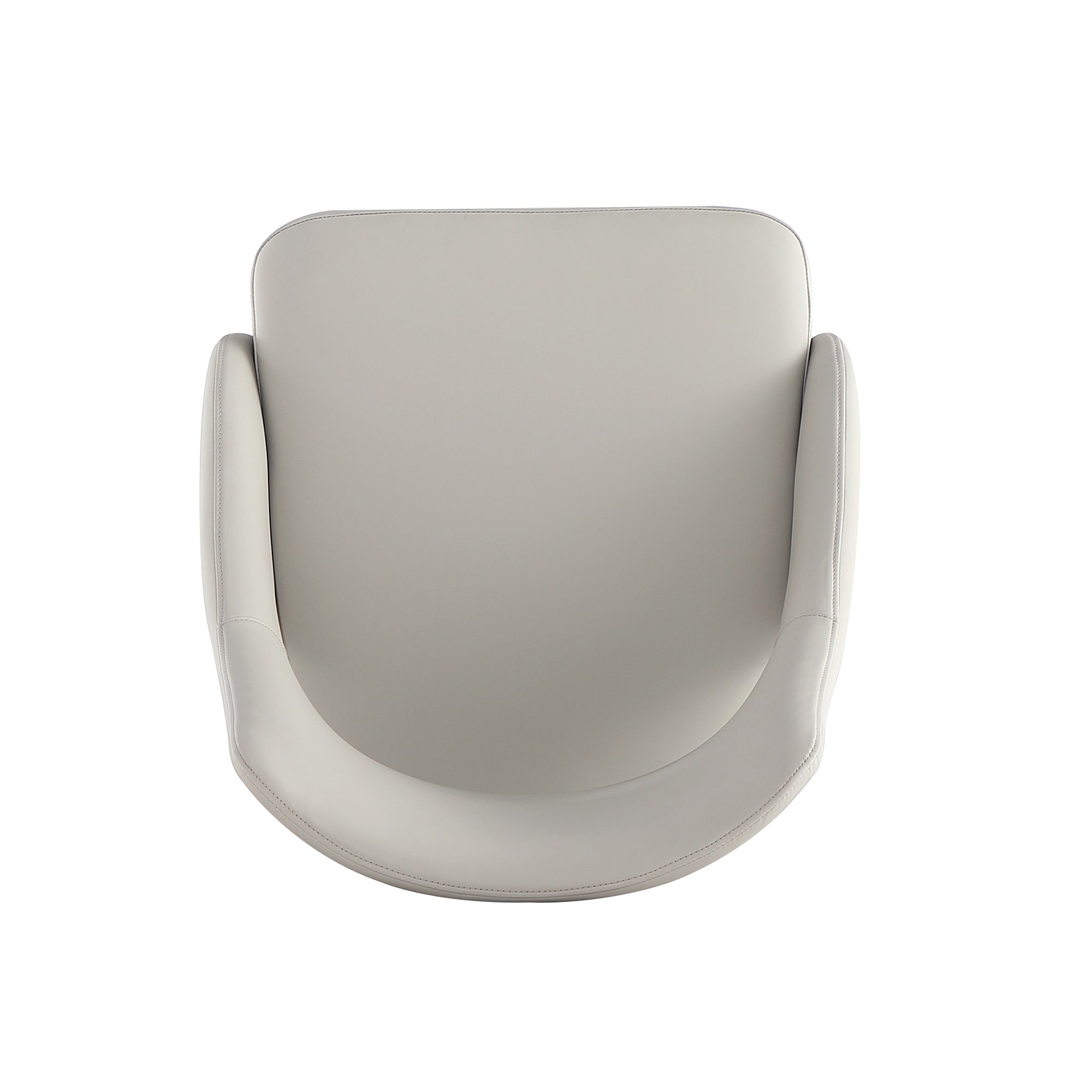 Tremont Stone Gray Dining Chair | Modern Leather Upholstered Seating | MidinMod