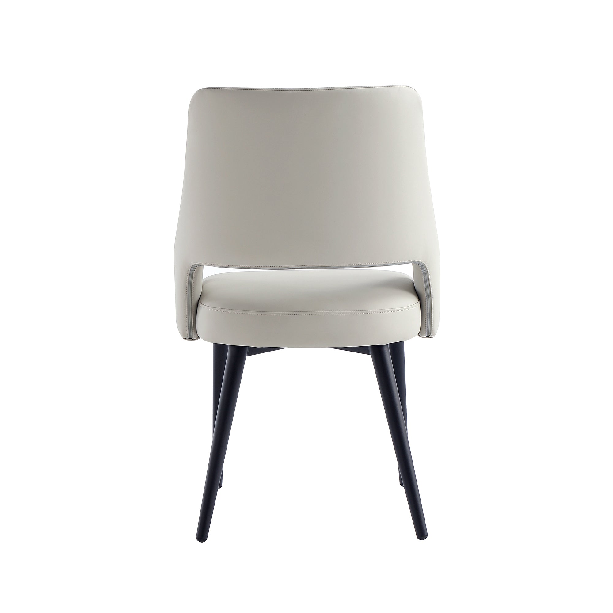 Tremont Stone Gray Dining Chair | Modern Leather Upholstered Seating | MidinMod