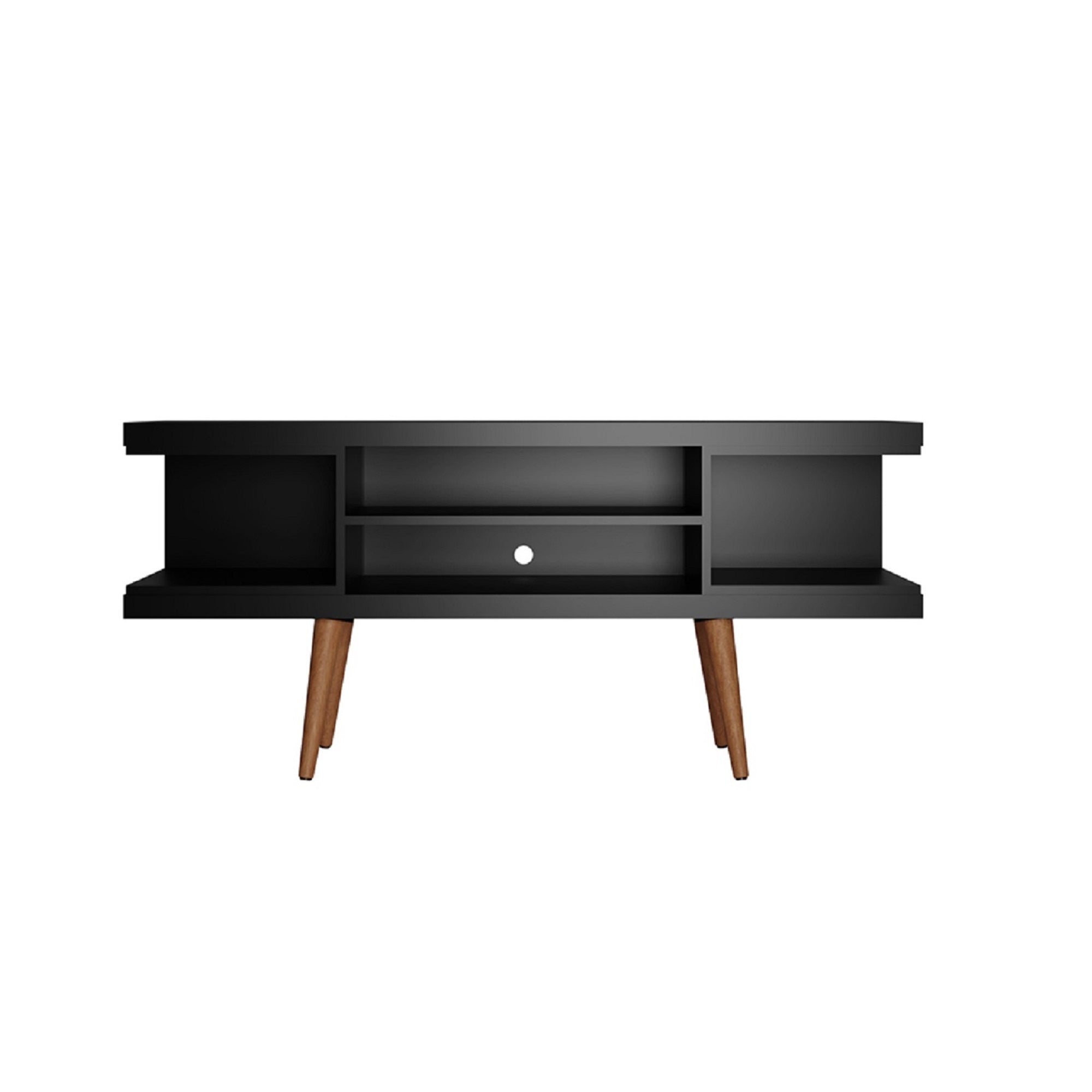 Utopia Modern Black Solid Wood TV Stand | MidinMod