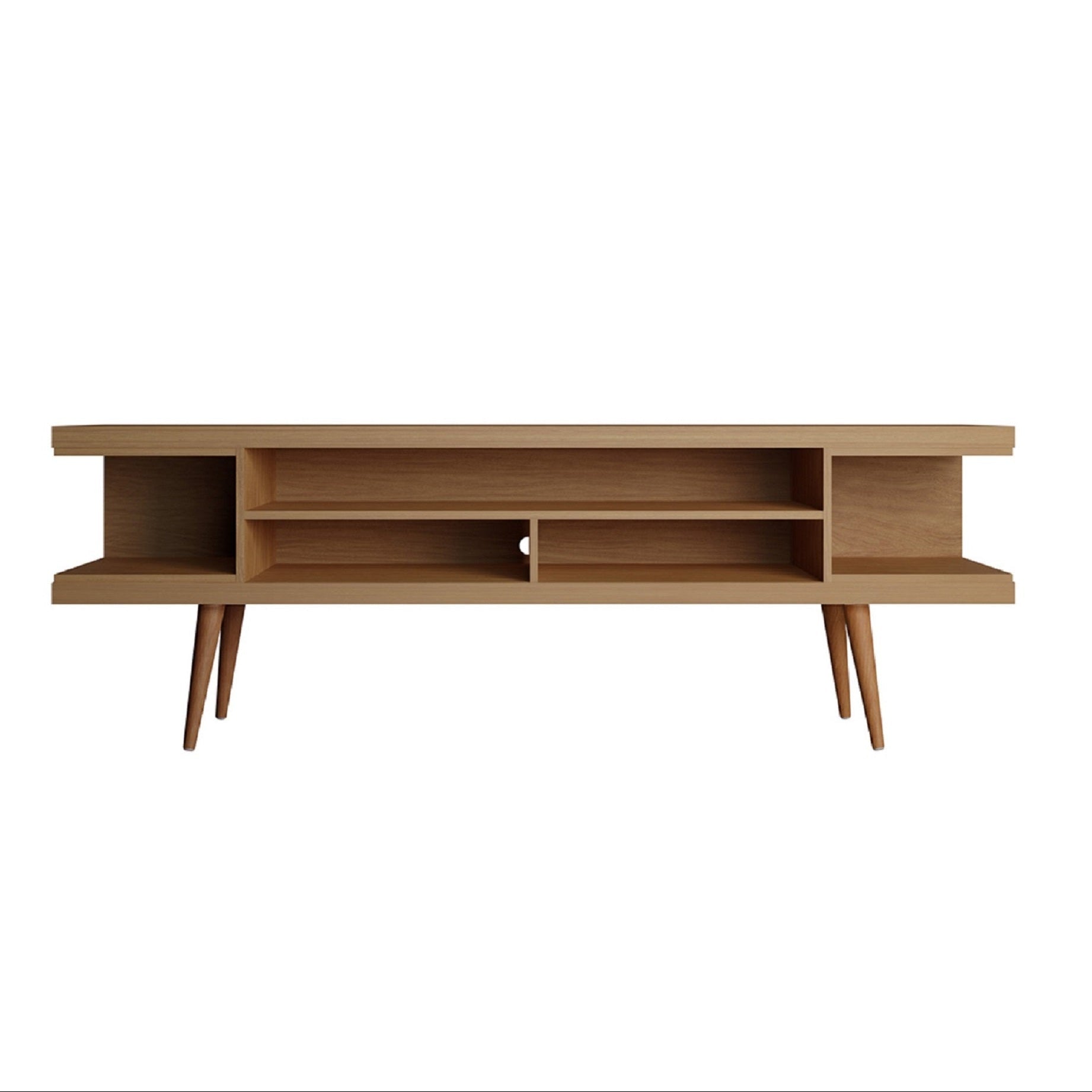 Utopia Modern Maple Cream Solid Wood 71" TV Stand | MidinMod