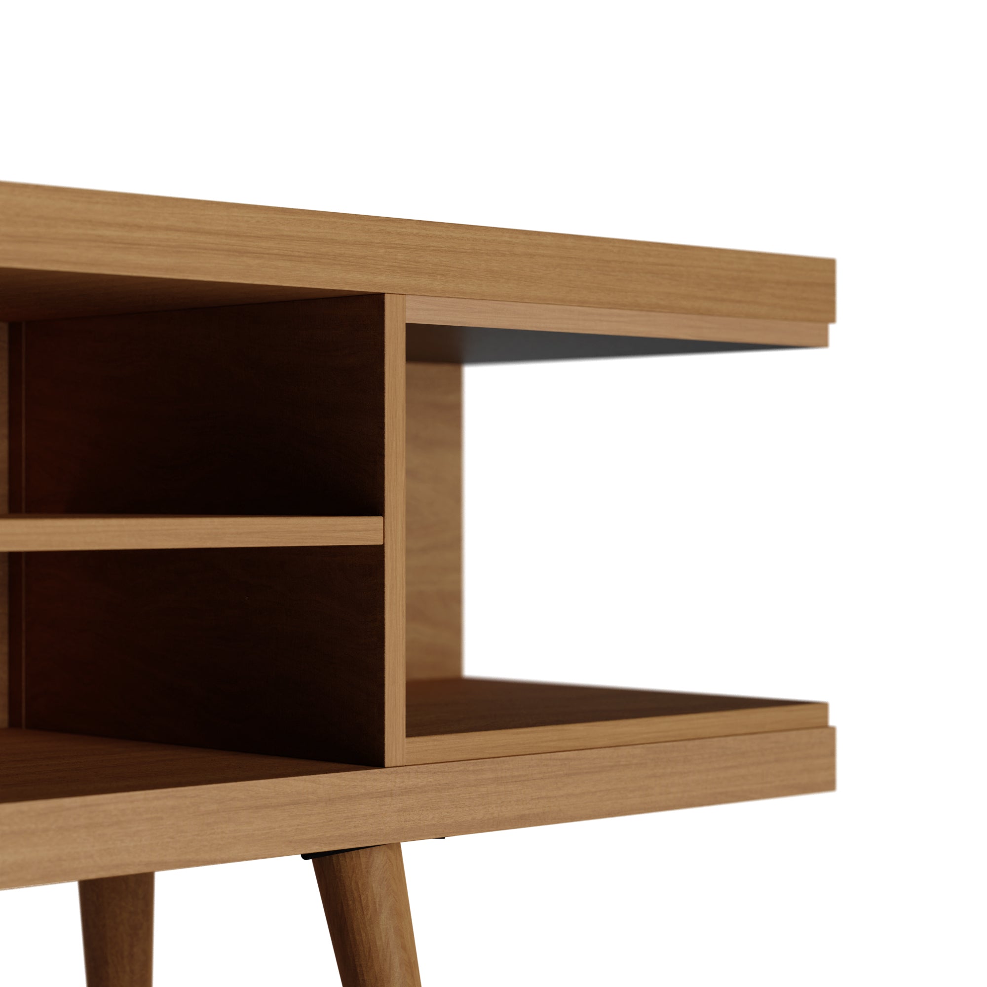 Utopia Modern Maple Cream Solid Wood 71" TV Stand | MidinMod