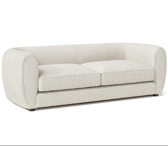 Verdal Off-White Sofa | Contemporary Tuxedo Boucle Sofa | MidinMod