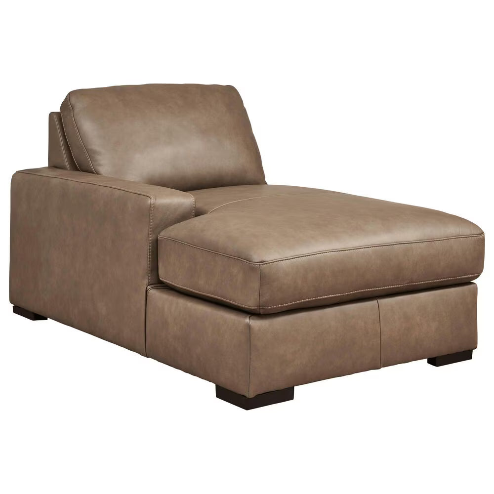 Veronella Super Chaise Sectional | Modern Brown Leather Modular Sofa | MidinMod