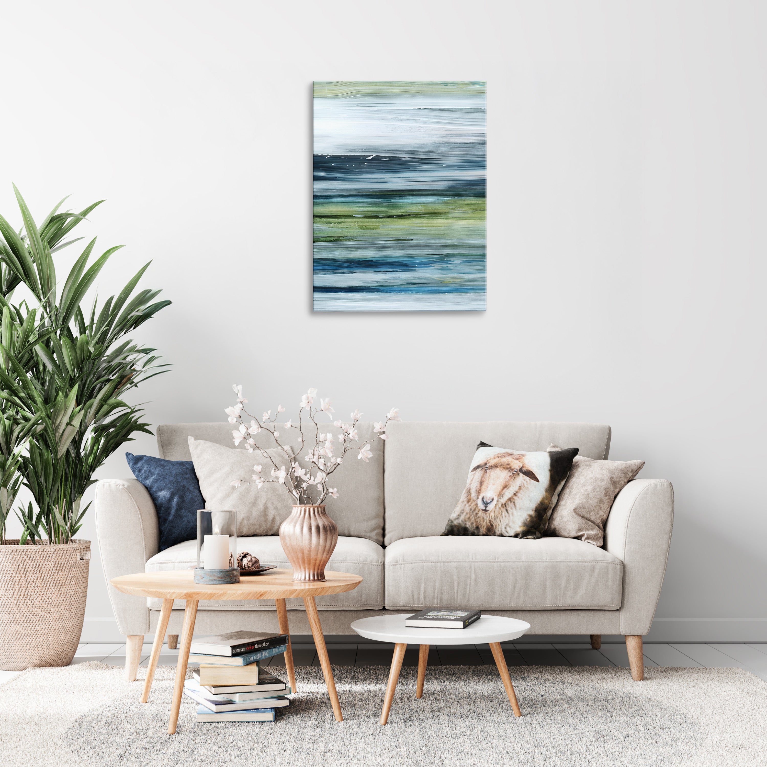 Beryl Swipe Abstract Wall Art