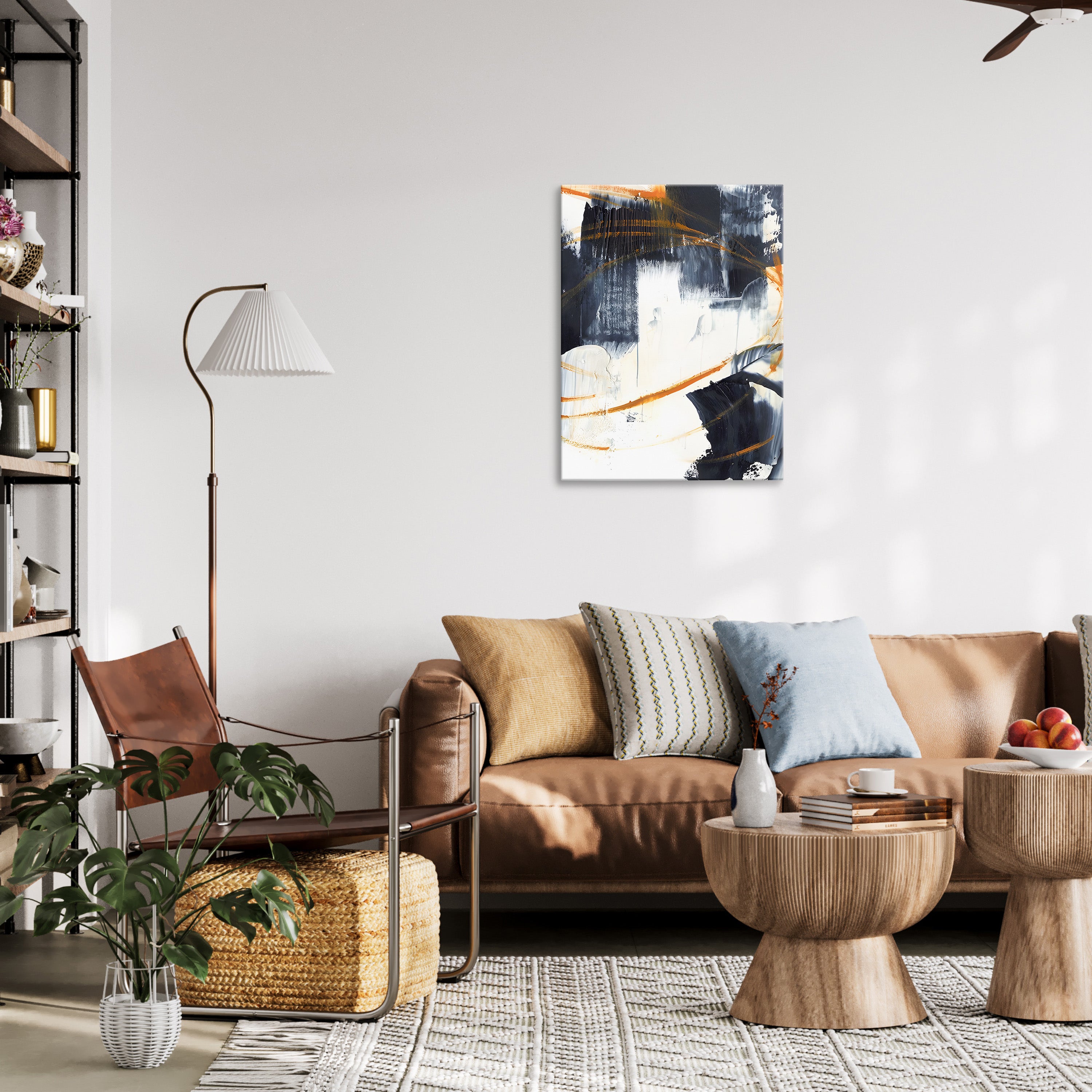 Orange Rind Abstract Wall Art