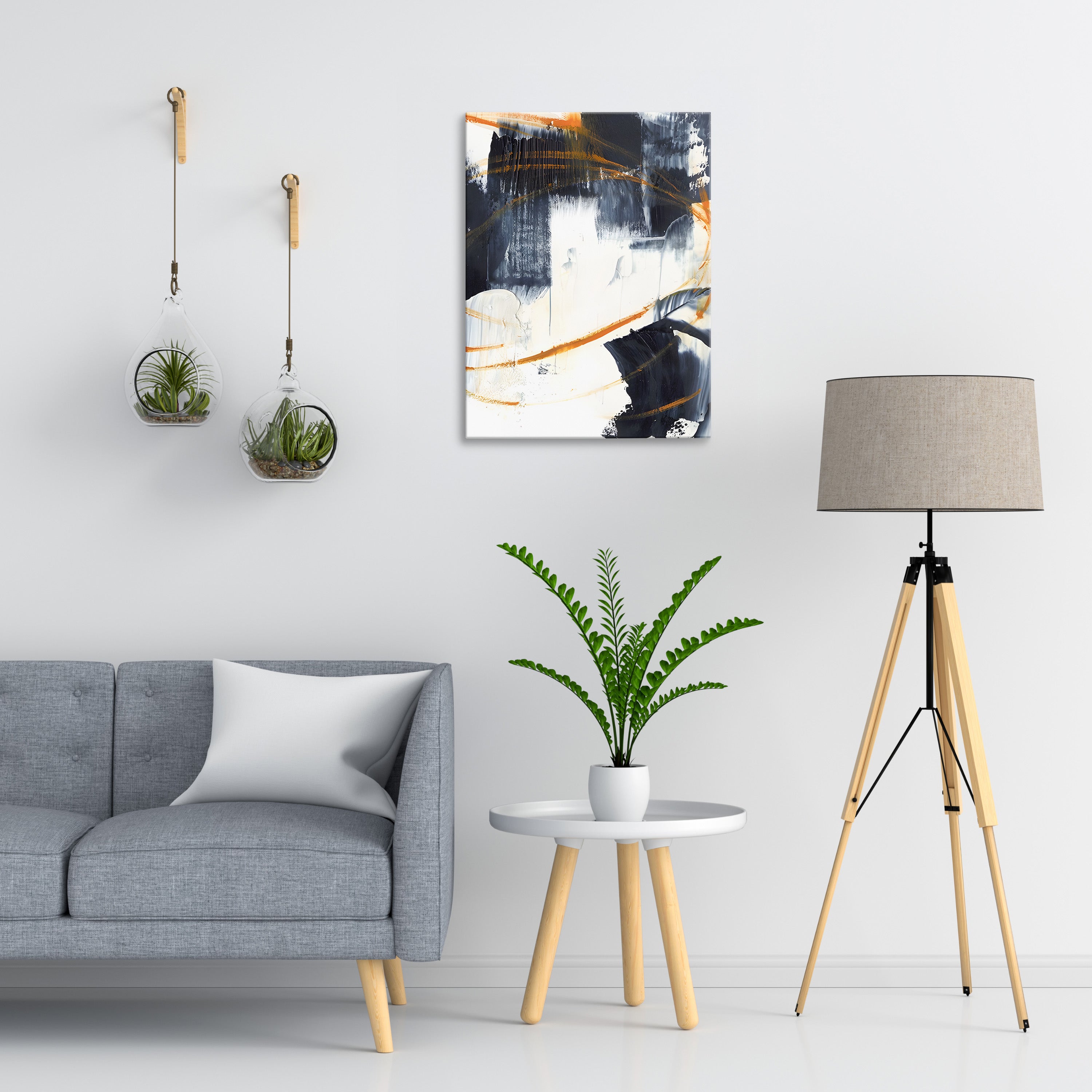 Orange Rind Abstract Wall Art