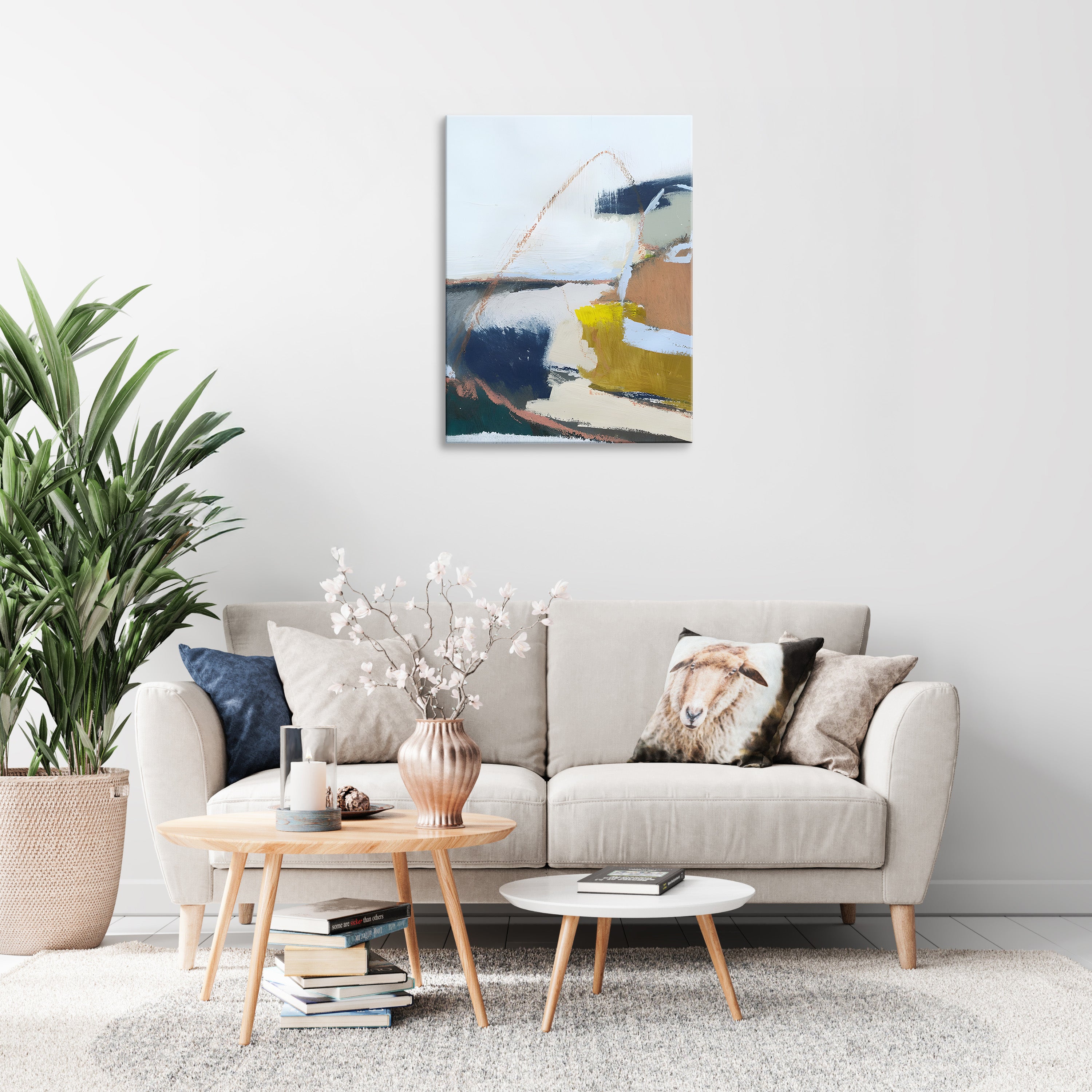 Tidal Patchwork Abstract Wall Art