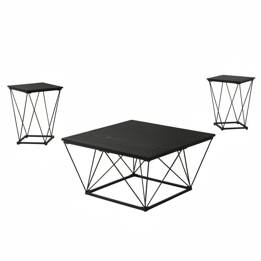 Whetstone Black 3 Pc. Table Set