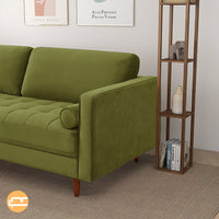 Daphne Pistachio Green Velvet Sofa - MidinMod Houston Tx Mid Century Furniture Store - Sofas 4