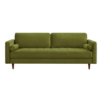 Daphne Pistachio Green Velvet Sofa - MidinMod Houston Tx Mid Century Furniture Store - Sofas 1