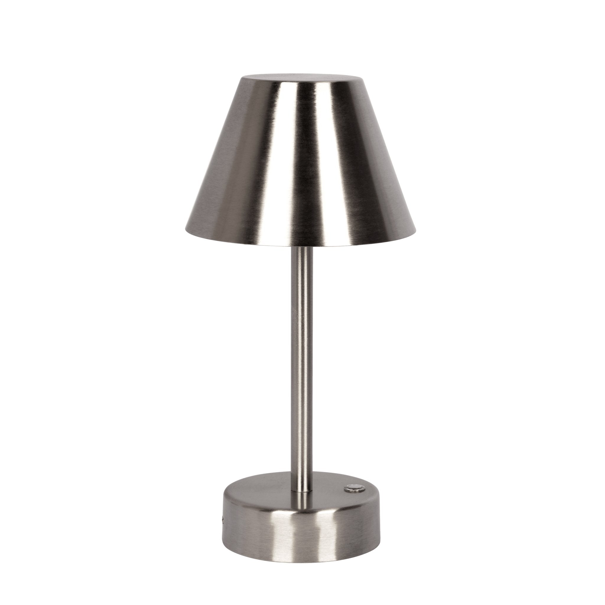 Elegance Rechargeable LED Table Lamp Brushed Nickel LED Touch Switch - MidinMod