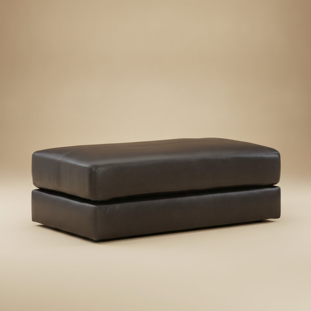 Amiata Oversized Accent Ottoman - Onyx