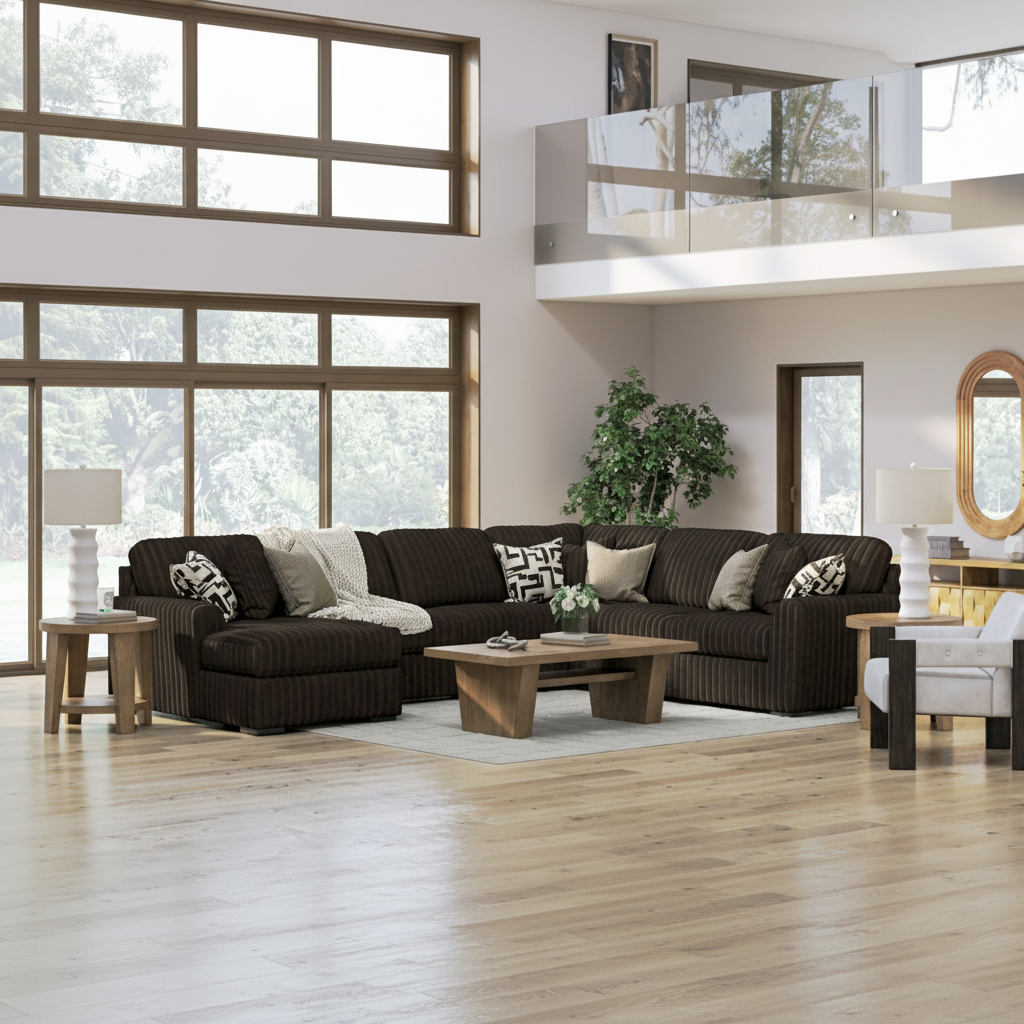 Midnight-Madness 3-Piece Sectional with Chaise