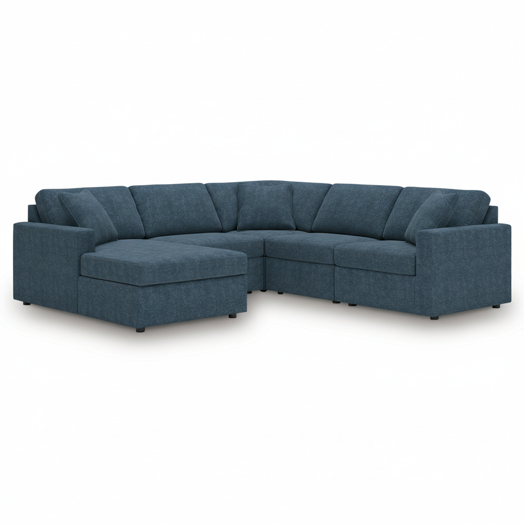 Modmax 5-Piece Sectional with Chaise - Ink, Left-Arm Chaise
