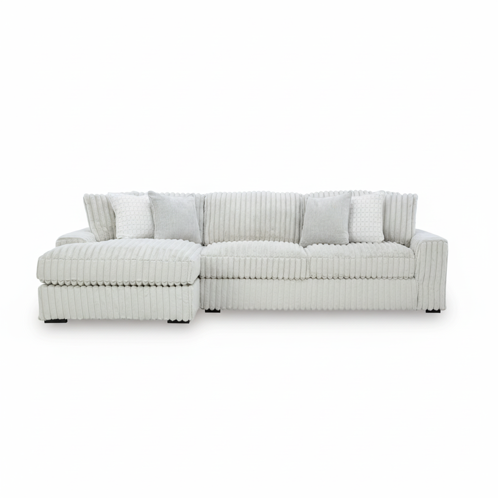 Stupendous 2-Piece Sectional with Chaise - Right-Arm Chaise