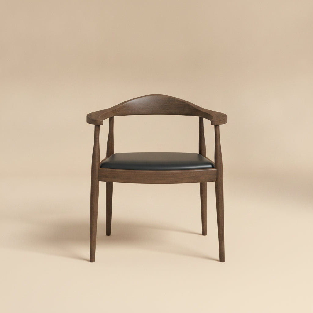 Freya Dining Chair - Black Vegan Leather