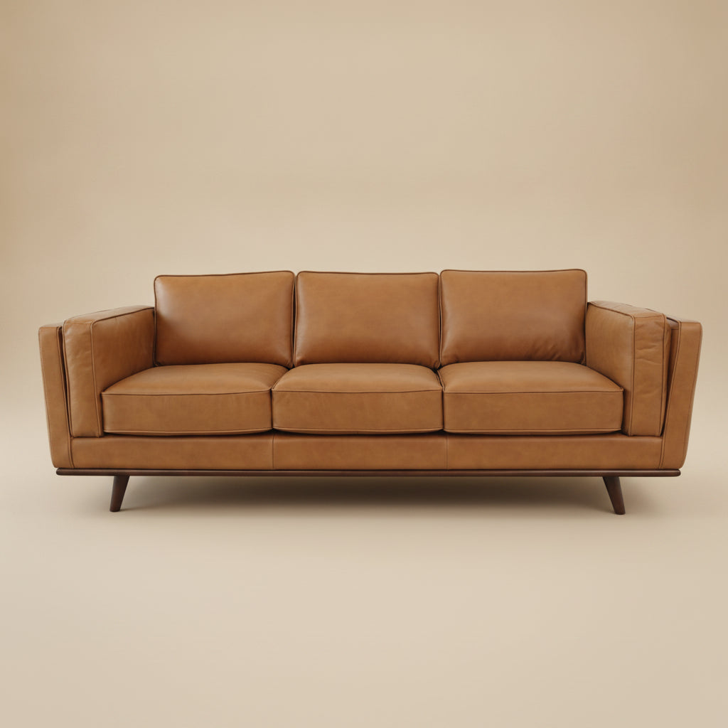 Ferre Tan Real Leather Sofa