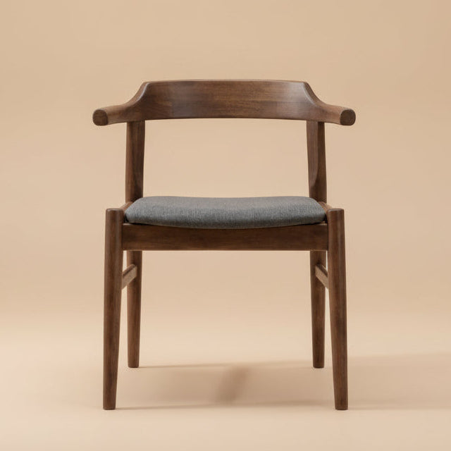 Zola Dining Chair Grey Fabric - Set of 2