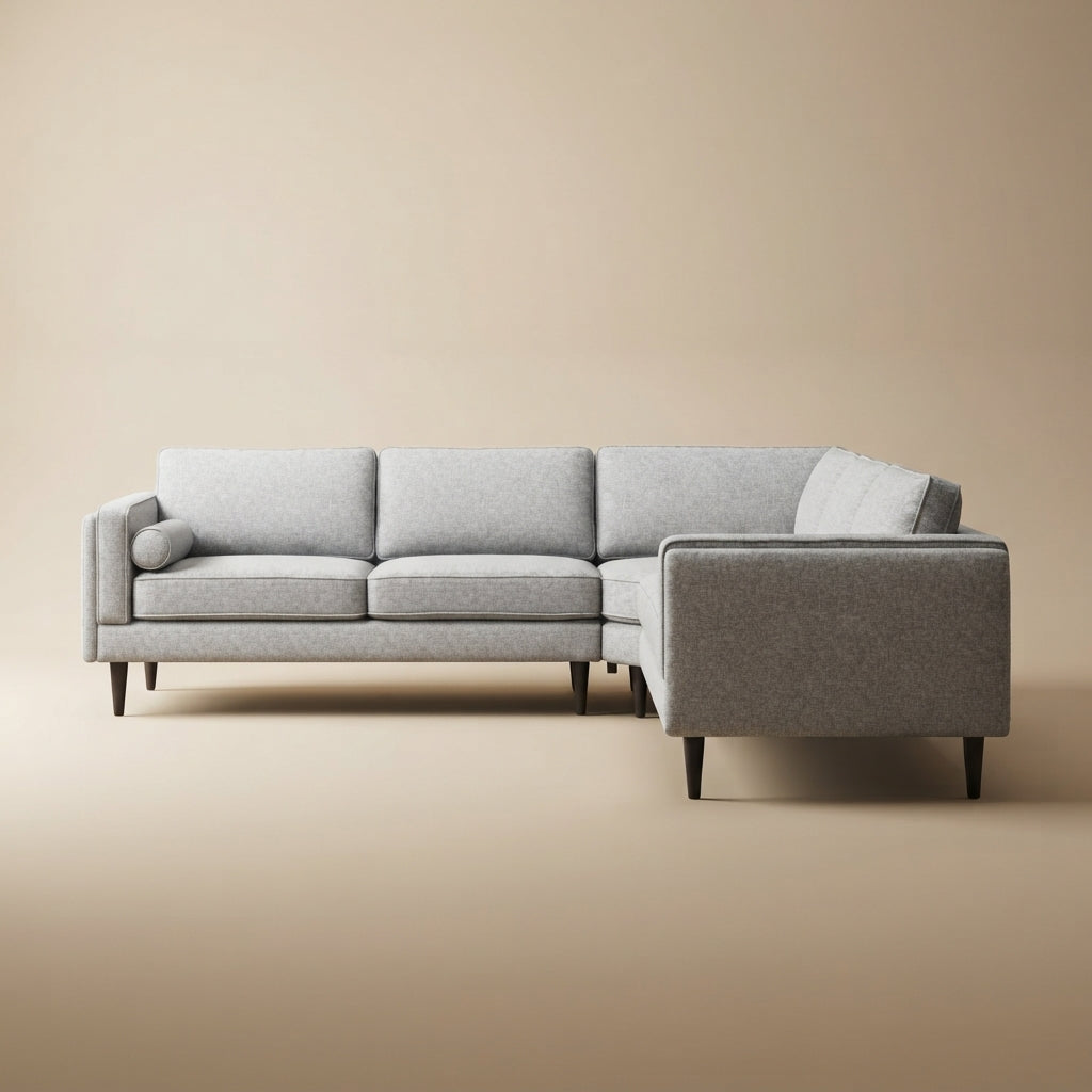 Fordham Symmetrical Corner Sofa - Light Gray