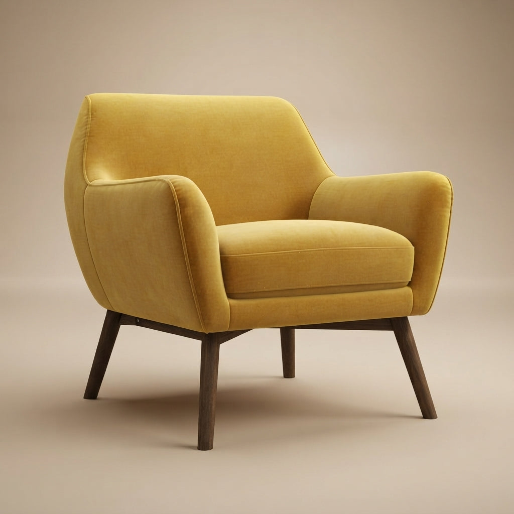 Penny Gold Velvet Armchair