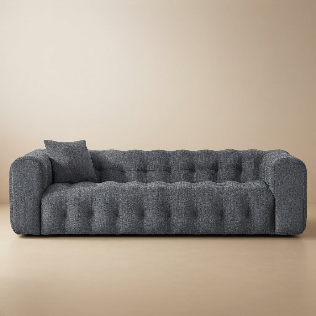 Marceille Modern Boucle Sofa in Dark Gray