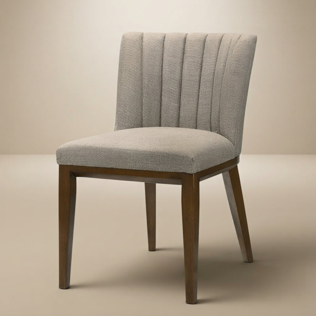 Elm Cream Fabric Dining Chair - Set of 2