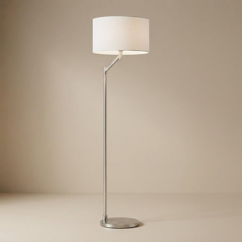 Serene Brushed Nickel Floor Lamp
