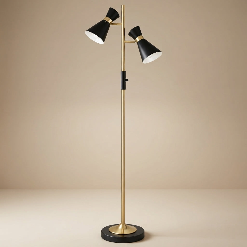 Axis Brassed Gold Floor Lamp