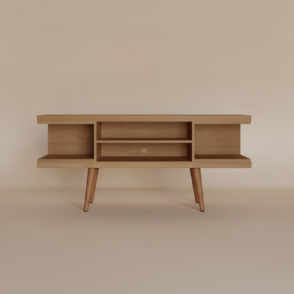 Utopia Free-Standing Maple Cream TV Stand