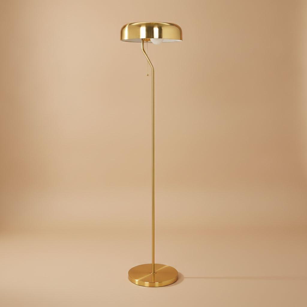 Tango Floor Lamp - Gold outer + White inner