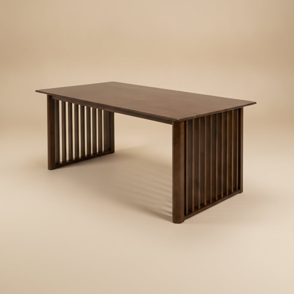 Nuvella Walnut Rectangular Dining Table