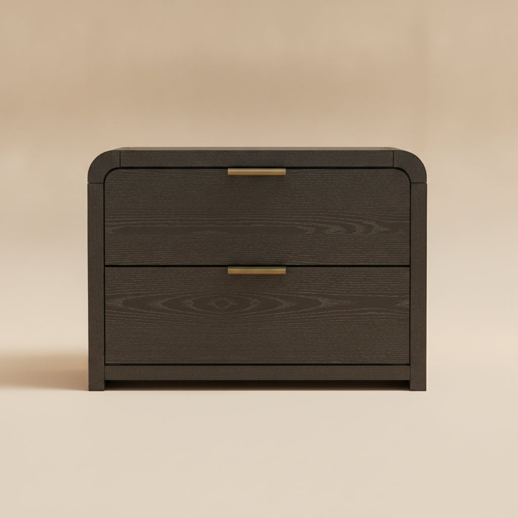 Grace Black and Gold Nightstand