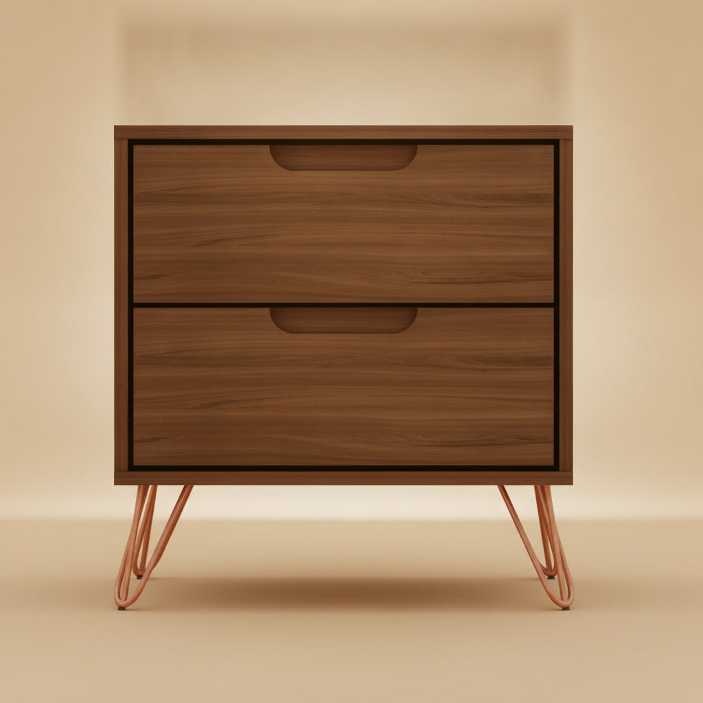 Rockefeller 2.0 Nightstand in Chestnut Brown