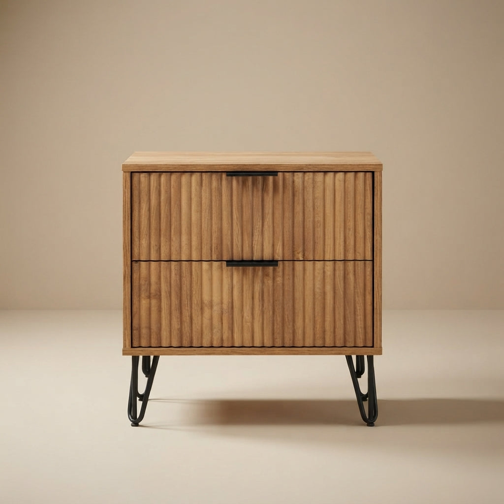 Dumbo 2.0 Modern Golden Brown Nightstand