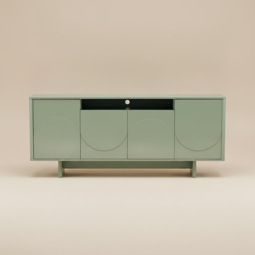 Ella 71" Modern Sage Green Sideboard