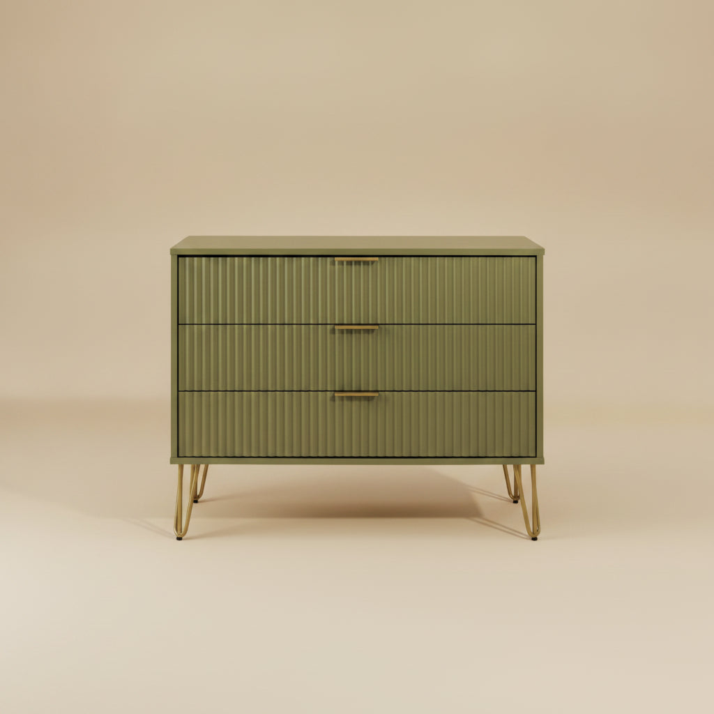 Dumbo Olive Green Dresser | Modern Bedroom Chest & Storage | MidinMod