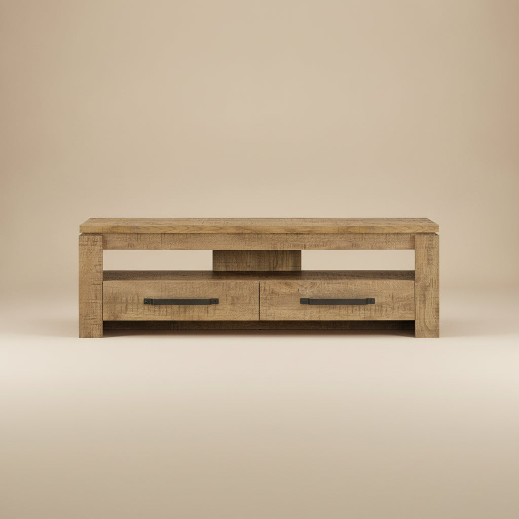 Elkton 2-drawer Engineered Wood 59-inch TV Stand Mango